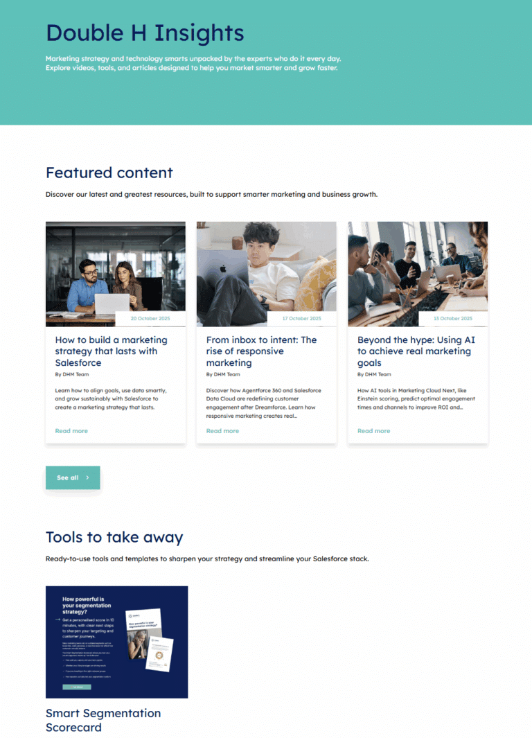 Double H Marketing | Building momentum through consistent content